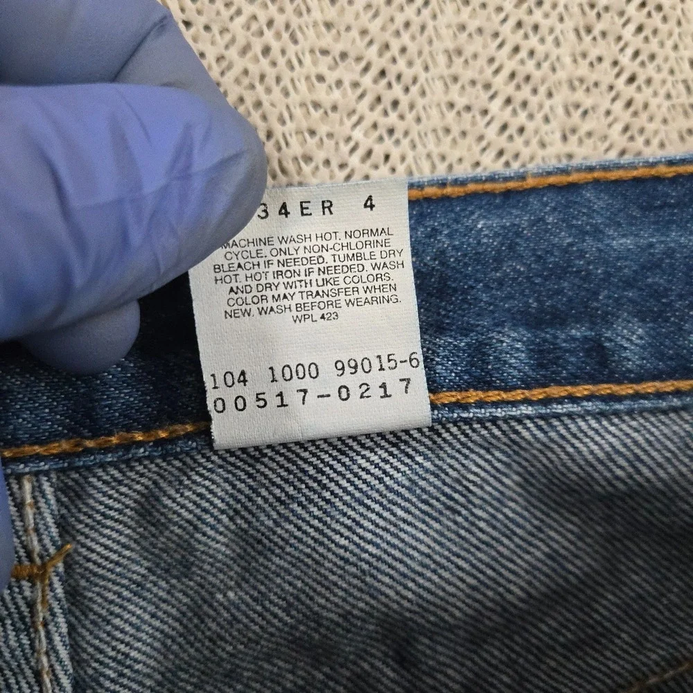 Vintage Levis 517 Jeans Mens 32x30 Dark Blue Slim Fit Bootcut Cowboy 90s Y2K